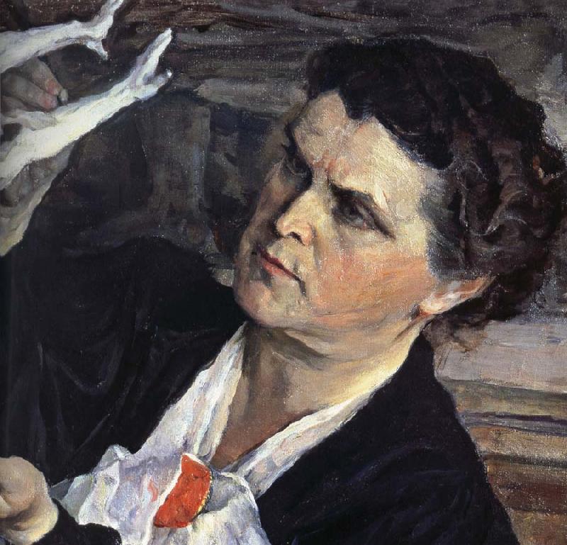 Nesterov Nikolai Stepanovich The Sculptor of portrait Sweden oil painting art